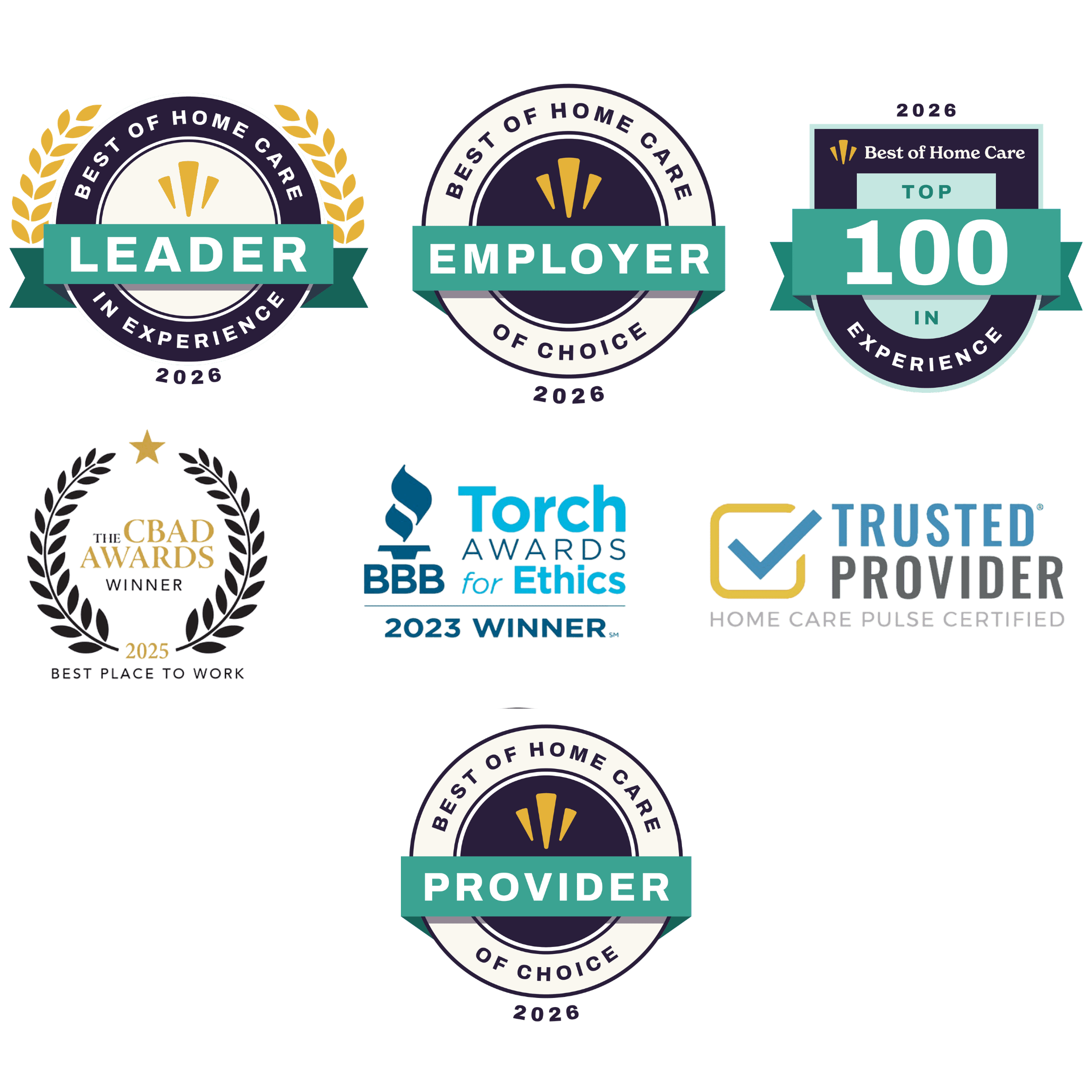 Best of Home Care - CARLSBAD 2026 Badges